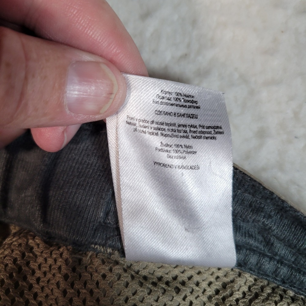 Columbia Convertible Cargo Pants Mens 36x30 Khaki Tan Hiking Zip Off Ripstop - Picture 14 of 16